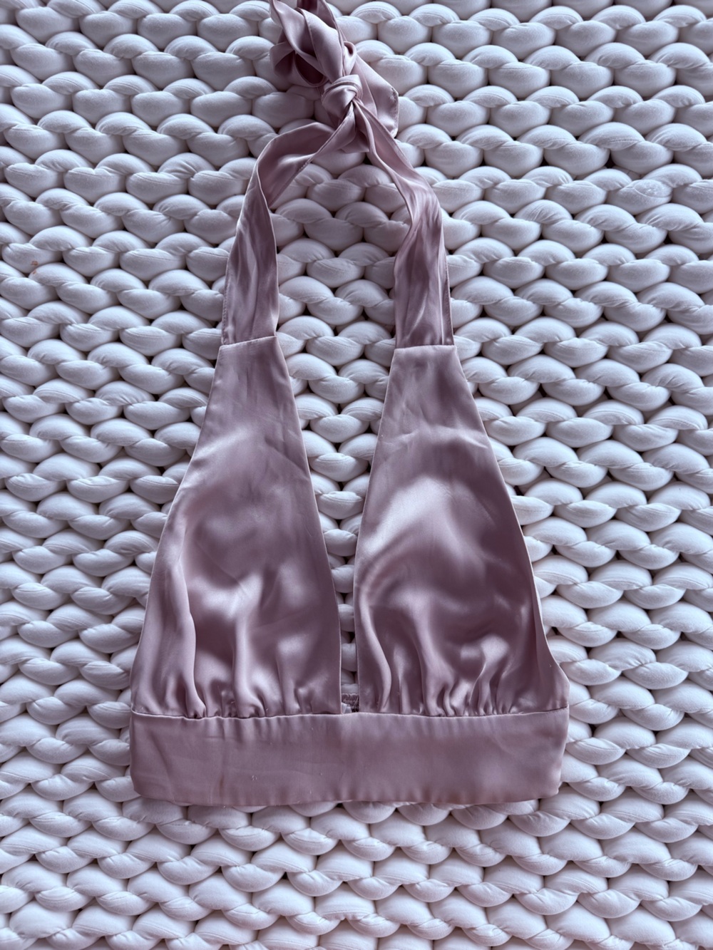 Garage Satin Bralette in Gold